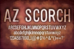 AZ Scorch: A Warm and Bold Sans Serif Font for Makers