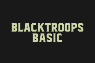 Blacktroops Basic: A Modern Typeface for Editorial Design