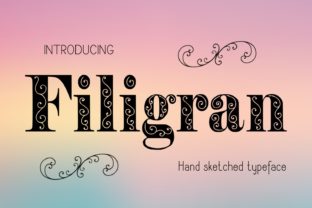 Filigran: A Decorative Typeface for Editorial Elegance