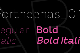 Fortheenas 01: A Modern Sans Serif Font for Creative Branding