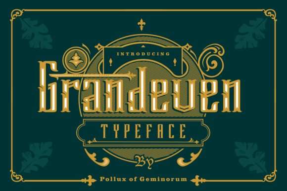 Grandeven Typeface: A Stylish Serif for Crafters and Product Creators