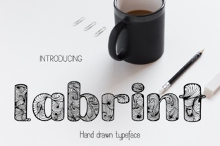 Labrint Font: A Decorative Typeface for Editorial Elegance
