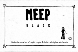 Meep Black Font Review: A Bold Choice for Modern Branding