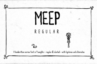 Meep Regular: A Modern Sans Serif Typeface for Editorial Design
