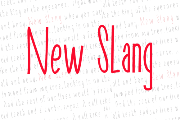 New Slang Font: A Lightweight Typeface for Bold Branding