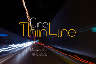 One Thin Line Font: A Minimalist Typeface for Modern Web Design