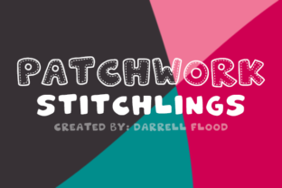 Patchwork Stitchlings: A Playful Decorative Typeface for Creative Branding