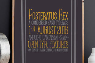 Posteratus Rex: A Condensed Serif Typeface for Editorial Elegance