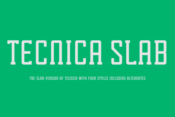 Tecnica Slab Family: A Versatile Slab Serif Typeface for Modern Branding