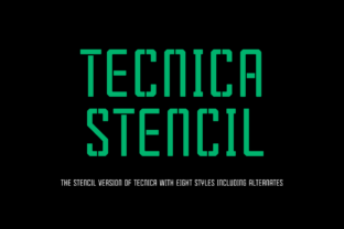 Tecnica Stencil Family: A Typeface That Elevates Digital Branding
