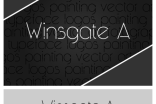 Winsgate A: A Clean, Unique Sans Serif Typeface for Crafters