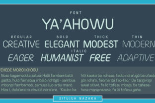 Yaahowu: A Font with Personality and Purpose